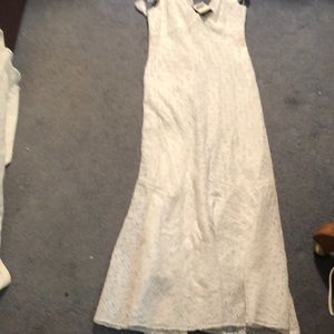 White eyelet sleeveless 50” summer dress NWT POLO by RAULPH LAUREN size 2